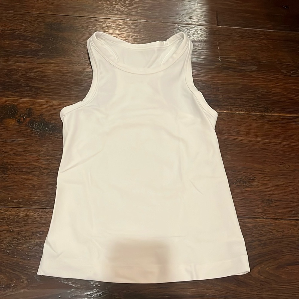 white size 2 lululemon align waist length racerback tank top